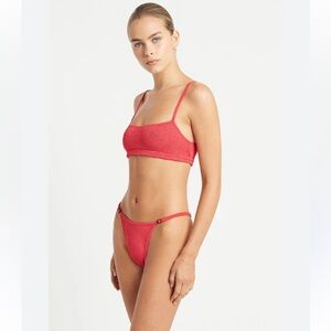 New Bond-Eye Strap Saint Crop Bikini Set